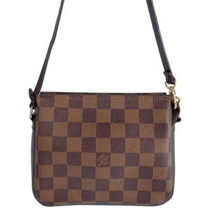 Louis Vuitton Damier Ebene Brown Truth Makeup Accessory Clutch Bag